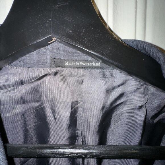 ERMENEGILDO ZEGNA Blazer 46R (56 EU) Gray Stripe - Picture 3 of 5